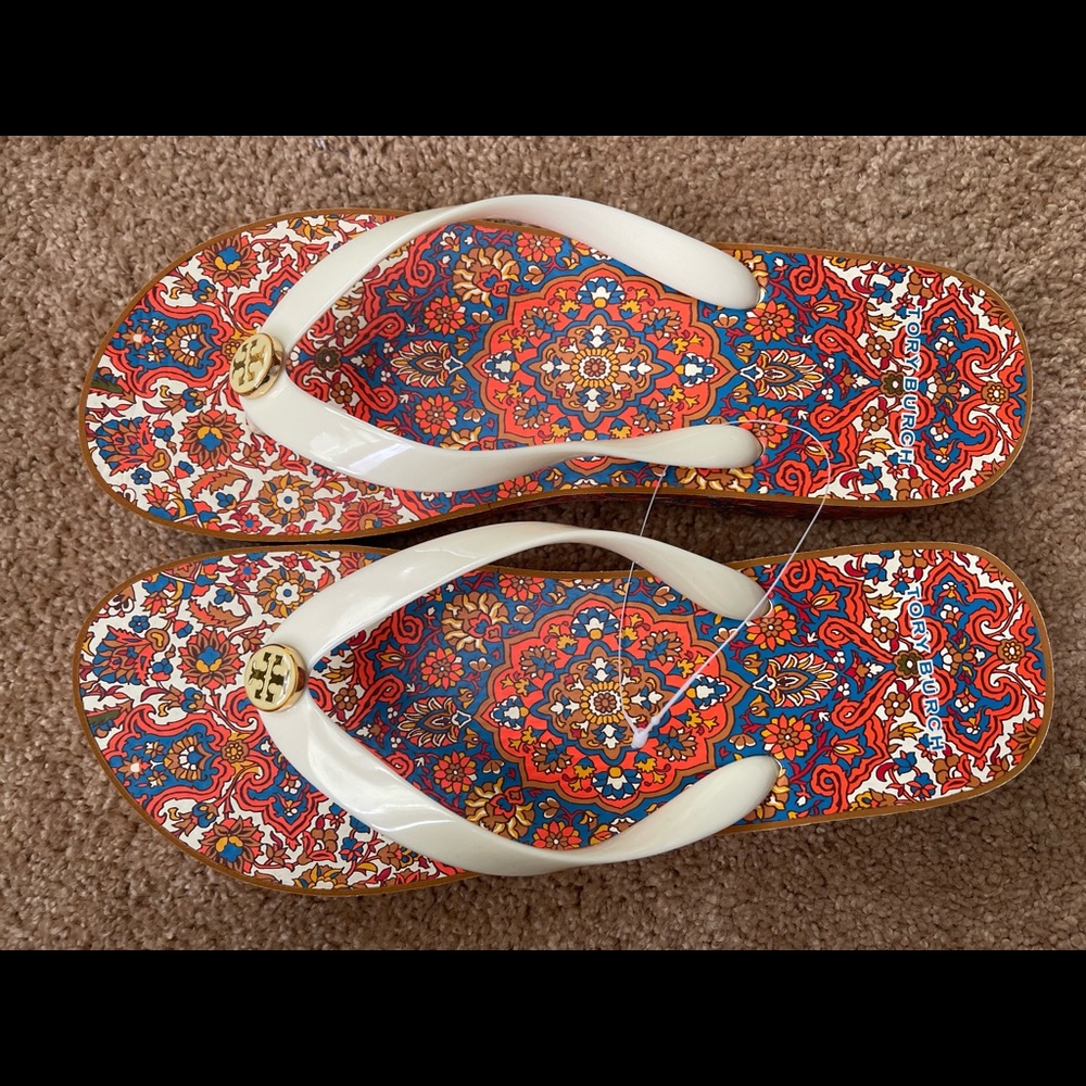 COPY - Tory Burch Cut-Out Wedge Flip Flop